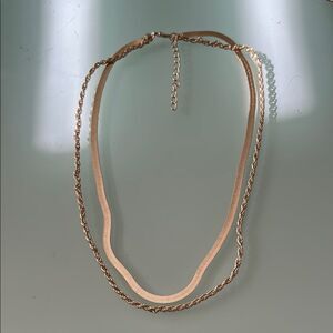 Elegant Gold-Tone Necklace Set A1099